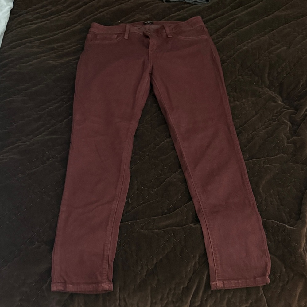 Just Black sz 29 Burgundy Stretch Skinny Jeans